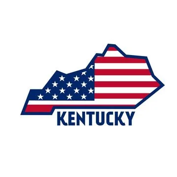 Kentucky Map Outline Stock Illustration