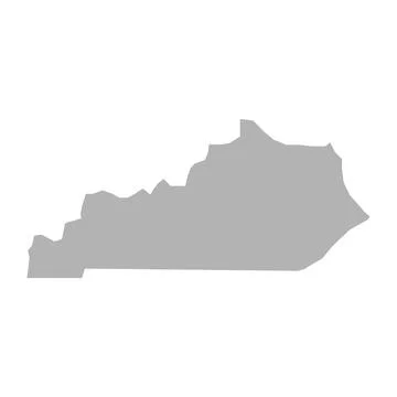 Kentucky map vector icon on white background Stock Illustration