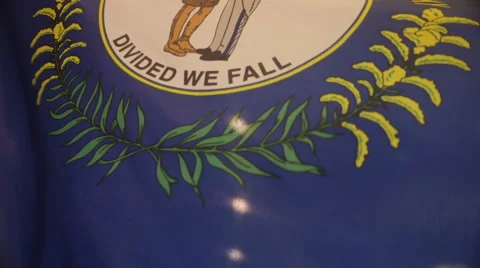 Kentucky State Flag Stock Footage 60923265