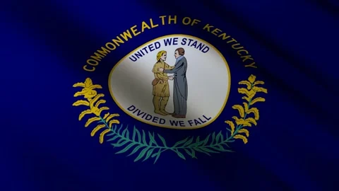 Kentucky State Flag Stock Footage 276105009