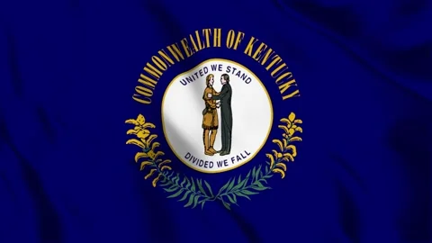 Kentucky State Flag Loop 4K Vidéo 243874412