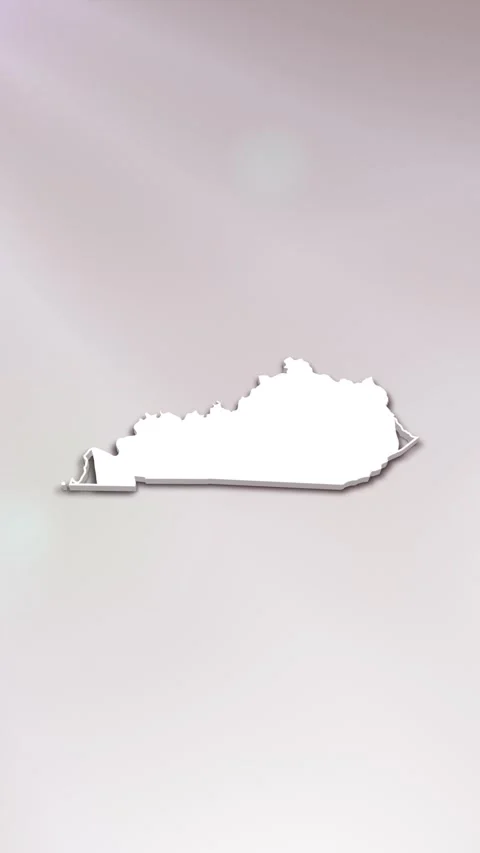 Kentucky State Map Intro Stock Footage 261977228