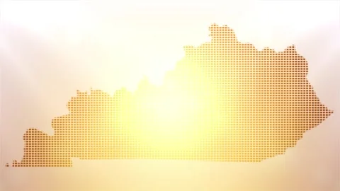 Kentucky State Map Opener Stock Footage 247907206