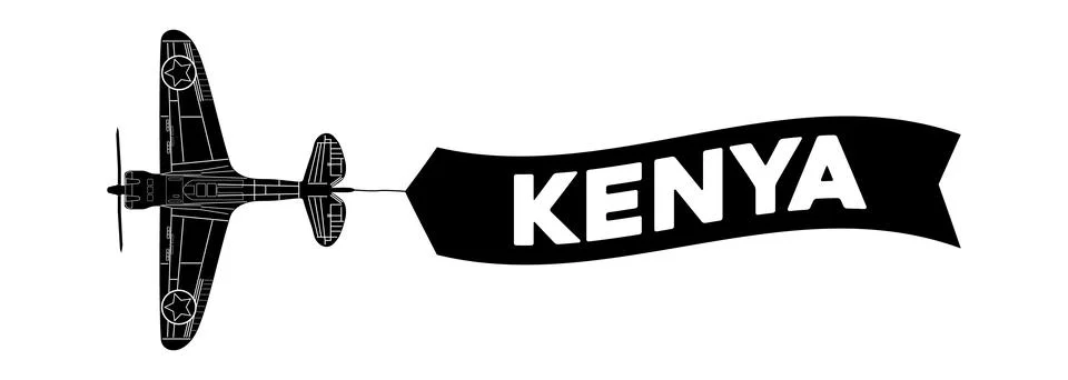 Kenya advertisement banner Stock Illustration