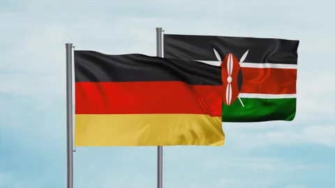 Kenya and Germany flag Video stock 245111182