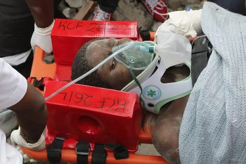 Kenya Building Collapse Aftermath - May 2016 Fotos de archivo