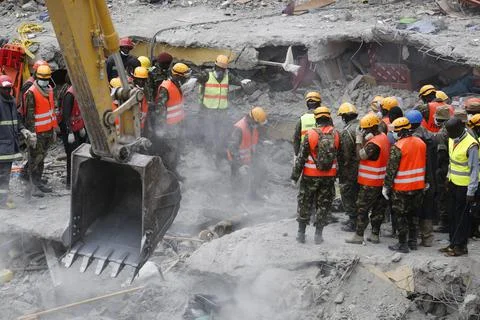 Kenya Building Collapse Aftermath - May 2016 Fotos de archivo