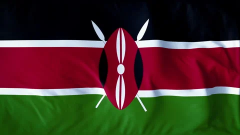 KENYA COUNTRY FLAG Stock Footage 282361895