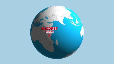 KENYA ELDORET ZOOM IN FROM SPACE Stock Footage 177501691
