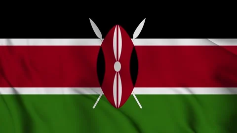 Kenya flag animation for background in 4k. Happy independence day Stock Footage 250368404