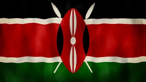 Kenya Flag Animation Stock Footage 99503839