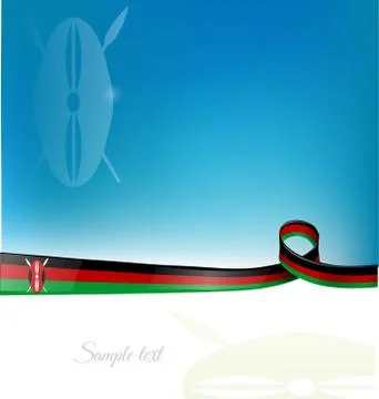 Kenya flag background Stock Illustration