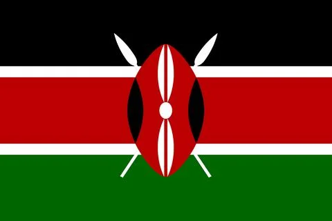 Kenya flag background illustration large file Stock Illustration