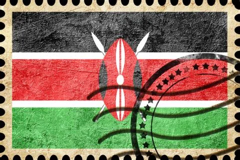 Kenya flag Illustrazione stock