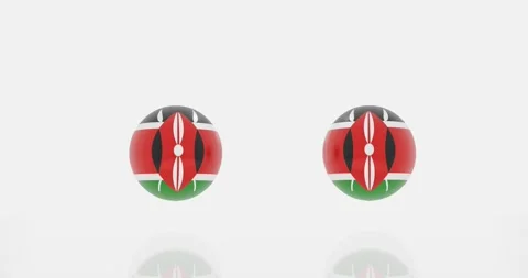 Kenya flag symbol Stock Footage 194009756