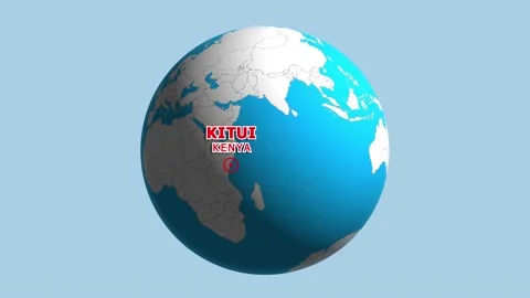 KENYA KITUI ZOOM IN FROM SPACE Stock Footage 177502402
