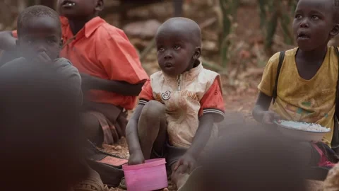 Kenya, Loima - May 5, 2025: In small communities, even very young children are 動画素材 311040573