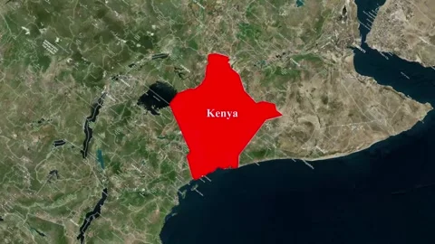 Kenya Map Animation – Country Location Highlight Stock Footage 344762222