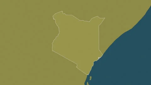 Kenya map - drive. Border. Pattern. Stock Footage 241732915