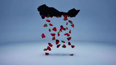 Kenya Map With Flag Stock Footage 323900418