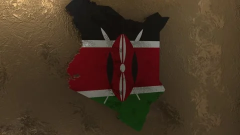 Kenya Map Stock Footage 277922112