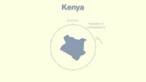 Kenya MAP revealingmotion graphics data elements Stock Footage 339859064