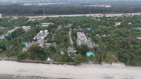 Kenya Skyline on the beach Stock Footage 304410440