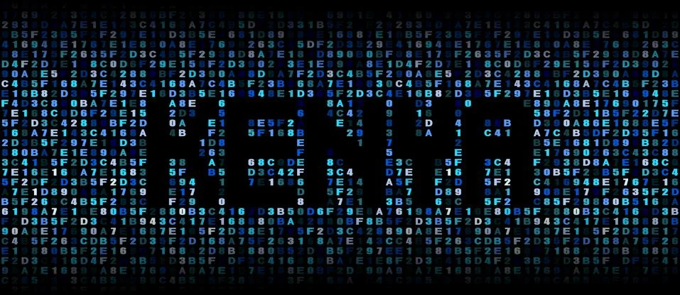 Kenya text on hex code illustration Stock-Illustration