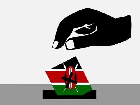 Kenyan election Stock Illustration