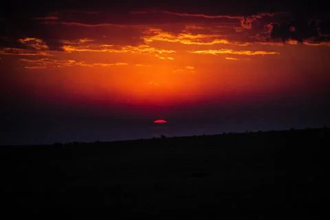 Kenyan sunset Foto stock