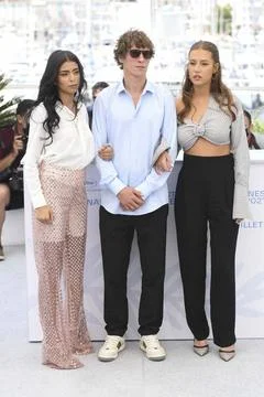  Kenza Fortas, Cederic Jimenez, Adele Exarchopoulos at the photocall for t... Stock Photos