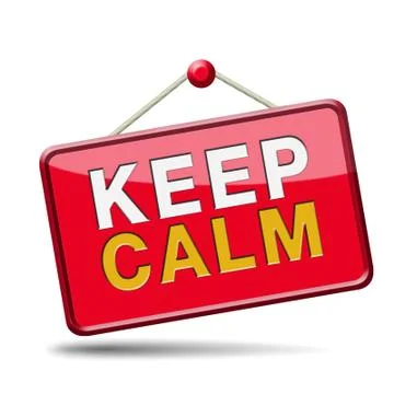 Kep calm Stock Illustration