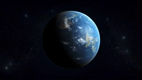 Kepler-186f, the first Earth-size planet in the habitable zone. Alien planet Vídeo Stock 102008877