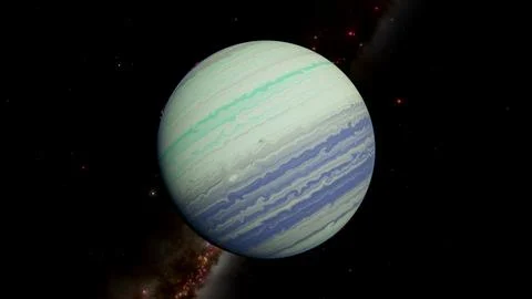 Kepler-62 d Gas Giant Exoplanet 8K Space Render 库存插图
