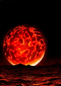 Kepler 78b - The Hell Planet Stock Illustration