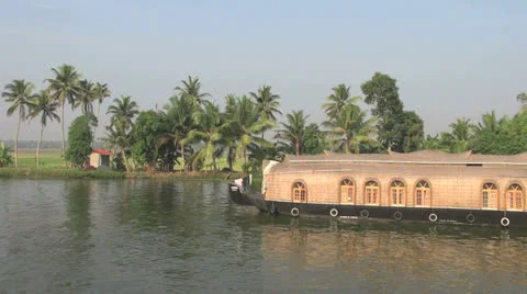 Kerala backwaters scene s Stock Footage 24550277