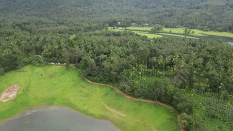 Kerala Drone Shots Stock Footage 314094563