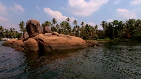 Kerala rock formations. HD Stock Footage 139750210
