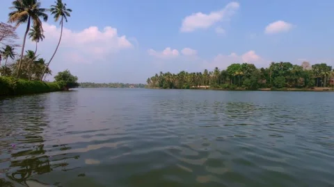 Kerala - setting off on a boat, HD. Stock Footage 139750425