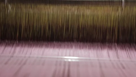 Kerala&#039;s hand loom  Weaving loom, close-up 스톡 동영상 312466536