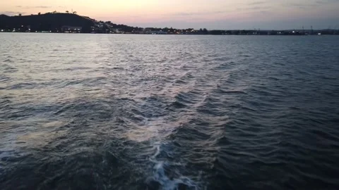 Kerch Strait at sunset Video stock 203806557