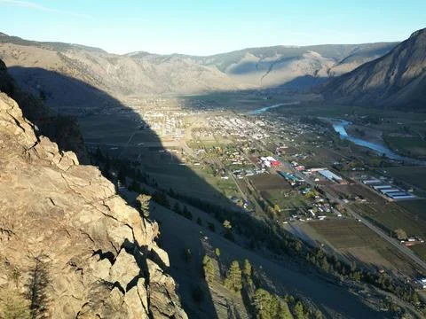 Keremeos at Dusk Stock Photos