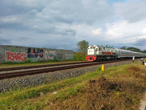 KERETA API INDONESIA Foto stock