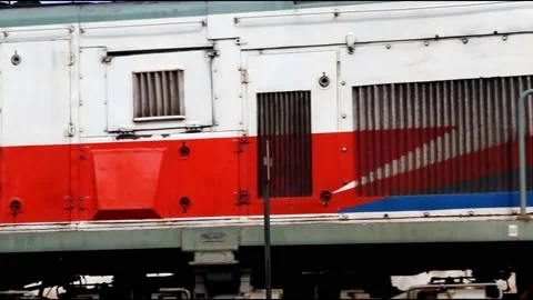 Kereta Api lewat Stock Footage 220920787