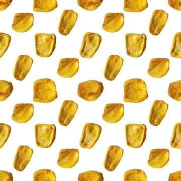 Keripik Sukun or Breadfruit Chips is a food made with breadfruit as a patte.. Stock Photos