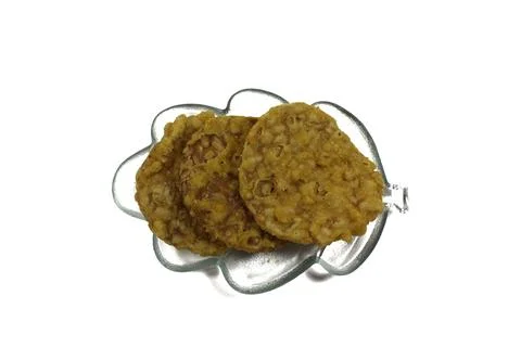 Keripik Tempe or Tempe chips Stock Photos