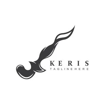 Keris icon vector illustration design template Stock Illustration