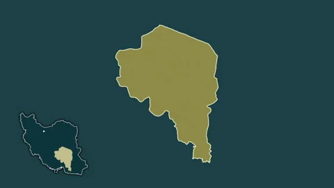 Kerman, Iran, extruded and isolated. Pattern Stock Footage 241200904