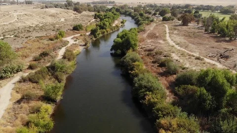 Kern River Aerial Stock Footage 119736483
