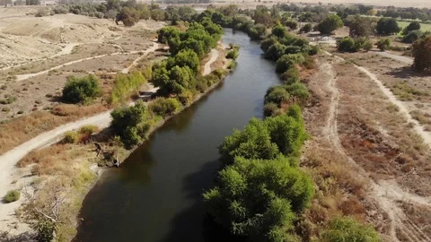 Kern River Drone Shot Video stock 119737304